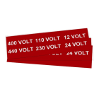 GRAFOPLAST - Klebeetikett 80X25 Rot