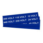 GRAFOPLAST - Klebeetikett 80X25 Blau