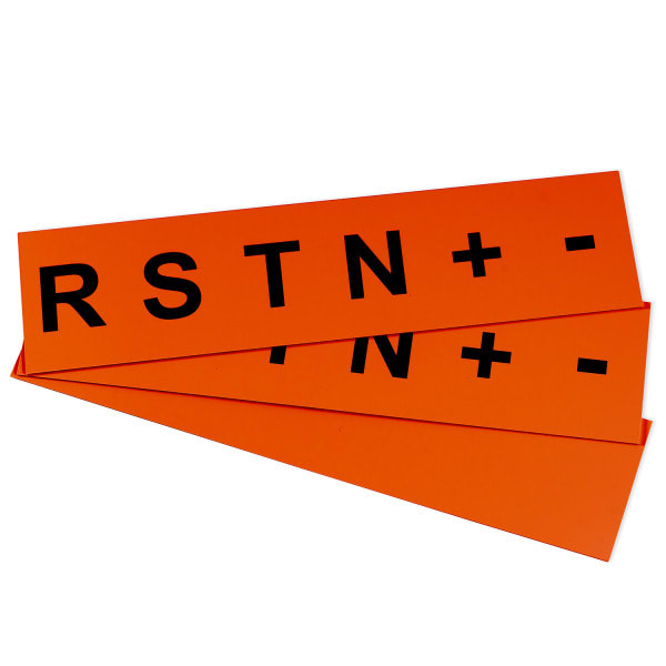 GRAFOPLAST - Klebeetikett Ø22,5 40X40 ORANGE