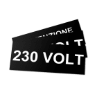 GRAFOPLAST - Klebe Typenschild PVC 145x60 Schw