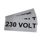 GRAFOPLAST - Klebe Typenschild PVC 145x60 Grau