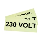 GRAFOPLAST - Klebe Typenschild PVC 145x60 Fluo