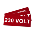 GRAFOPLAST - Klebe Typenschild PVC 145x60 Rot