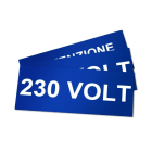 GRAFOPLAST - Klebe Typenschild PVC 145x60 Blau