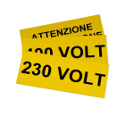 GRAFOPLAST - Klebe Typenschild PVC 145x60 Gelb