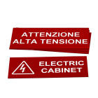 GRAFOPLAST - Klebe Typenschild PVC 150x60 Rot