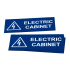 GRAFOPLAST - Klebe Typenschild PVC 150x60 Blau