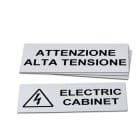 GRAFOPLAST - Klebe Typenschild PVC 150x60 Weiss