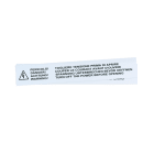 GRAFOPLAST - Klebe Typenschild PVC 500x80 Fluo