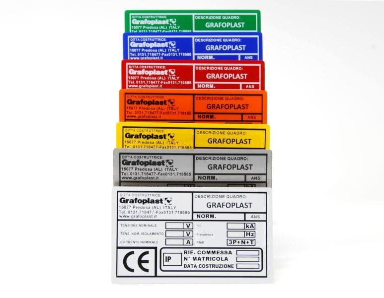 GRAFOPLAST - Schilder Nietbefestigung 60X100 Rot