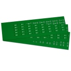 GRAFOPLAST - KABELBIND SCHILDER 25X10 GRÜ. 720st