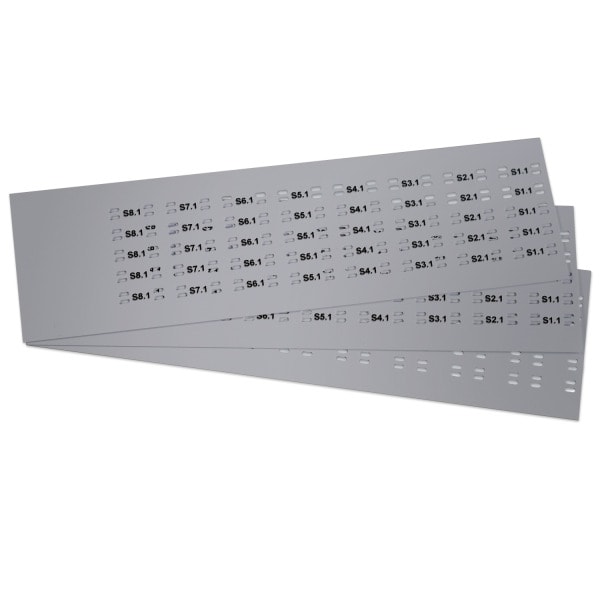 GRAFOPLAST - KABELBIND SCHILDER 25X10 GRA. 720st