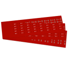 GRAFOPLAST - KABELBIND SCHILDER 25X10 ROT 720st