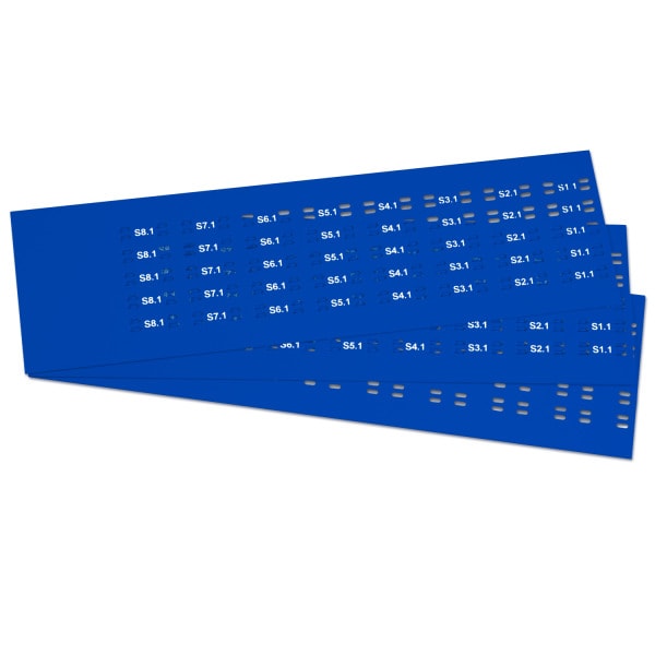 GRAFOPLAST - KABELBIND SCHILDER 25X10 BLA. 720st