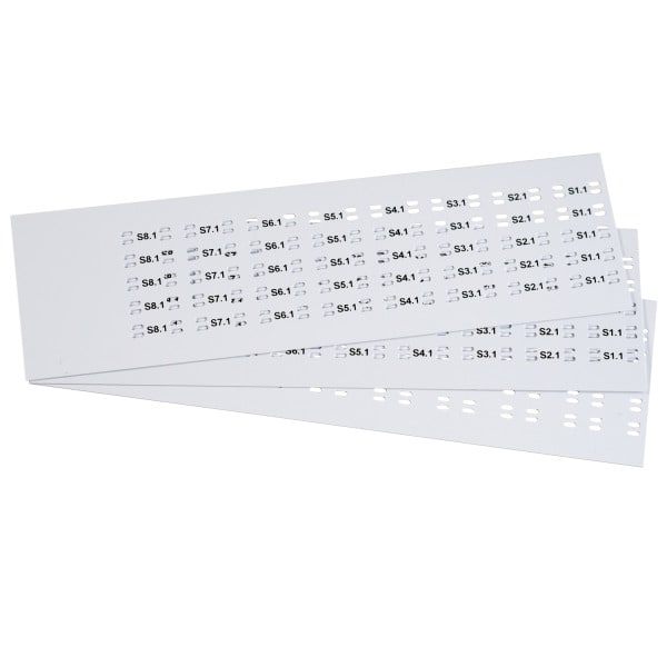 GRAFOPLAST - KABELBIND SCHILDER 25X10 WEI. 720st