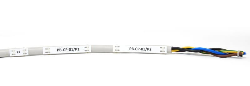 GRAFOPLAST - KABELBIND SCHILDER 80X10 GEL. 180st