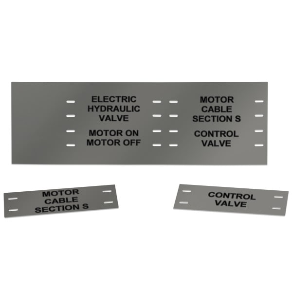 GRAFOPLAST - KABELBIND SCHILDER 80X25 GRA 144st