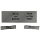 GRAFOPLAST - KABELBIND SCHILDER 80X25 GRA 144st