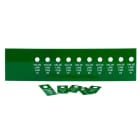 GRAFOPLAST - DATENSCHILDER 38X19 PVC GRÜ 440st