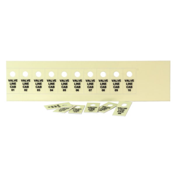 GRAFOPLAST - DATENSCHILDER 38X19 PVC FLUO 440st