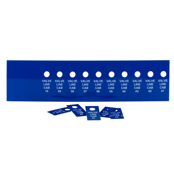 GRAFOPLAST - DATENSCHILDER 38X19 PVC BLA 440st