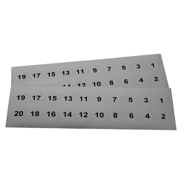 GRAFOPLAST - DATANSCHILDER Ø20mm FX GRA 400st