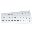 GRAFOPLAST - DATANSCHILDER Ø20mm FX WEI 400st