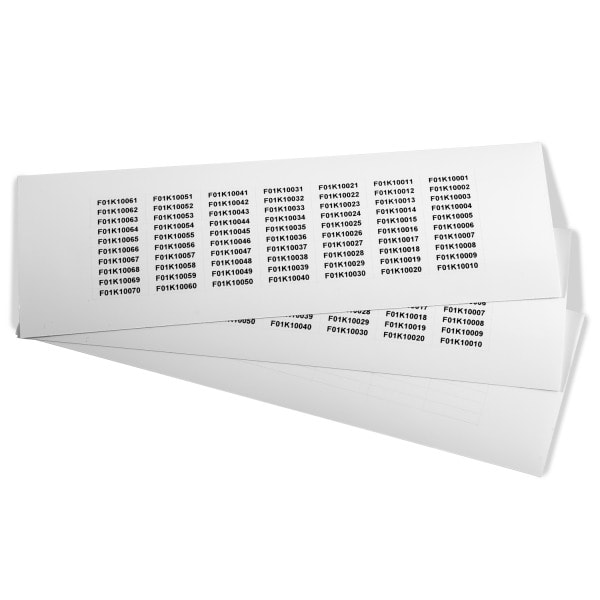 GRAFOPLAST - Klebeetikett PET 25X5mm W 1400st