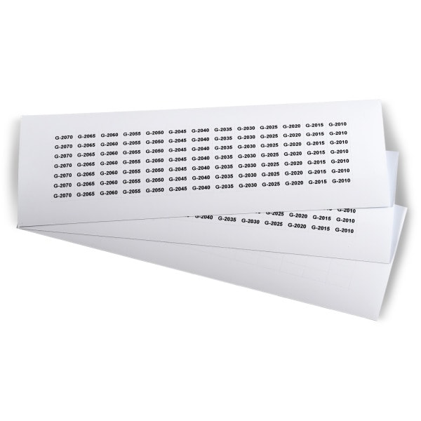 GRAFOPLAST - Klebeetikett PET 15X7mm W 1820st