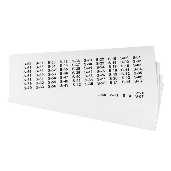 GRAFOPLAST - Klebeetikett Vinyl 20X7mm W