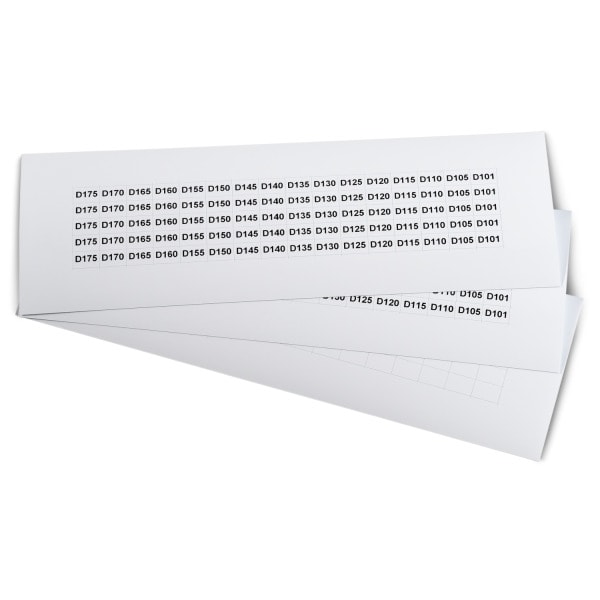 GRAFOPLAST - Klebeetikett PET 12X8mm W 1600st