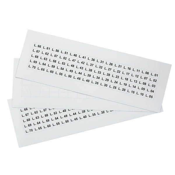 GRAFOPLAST - Klebeetikett PET 15X7mm W 1400st
