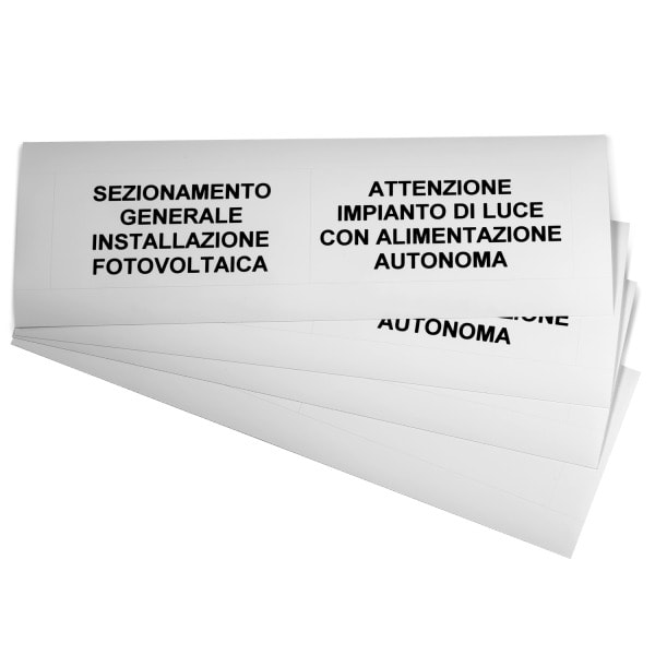 GRAFOPLAST - Klebeetikett Vinyl 105X50mm W