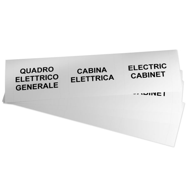 GRAFOPLAST - Klebeetikett Vinyl 80X80mm W