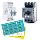 GRAFOPLAST - Karten Kontaktgeber Weiß ABB Siemens 7x20 256st