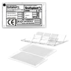 GRAFOPLAST - Schutzglas Schilder 100x60mm MC=120 st