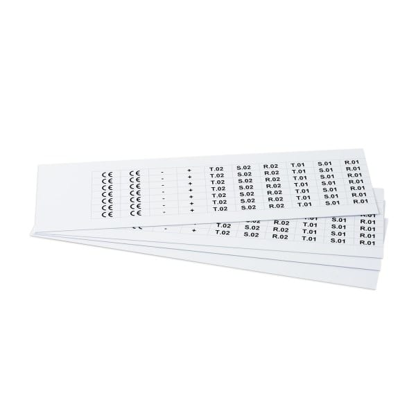 GRAFOPLAST - PVC Schilder Weiß 20x7 mm 1260 st