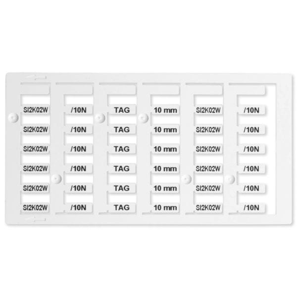 GRAFOPLAST - KABELSCHILDER LUX WEISS 10X4  1152 st.