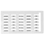 GRAFOPLAST - KABELSCHILDER LUX WEISS 12X4 3000st.
