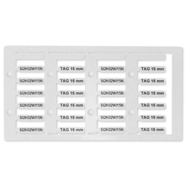 GRAFOPLAST - KABELSCHILDER LUX WEISS 15X4 2400st.