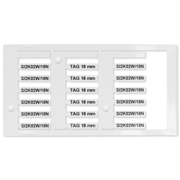 GRAFOPLAST - KABELSCHILDER LUX WEISS 18X4 576 st.