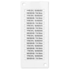 GRAFOPLAST - KABELSCHILDER WEISS 30X4 2000st. HF