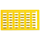 GRAFOPLAST - KABELSCHILDER LUX GELB 10X4  1152 st.