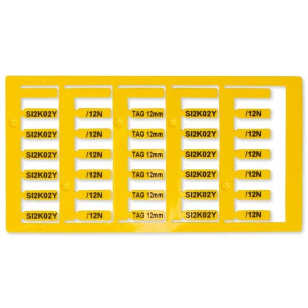 GRAFOPLAST - KABELSCHILDER LUX GELB 12X4  960 st.