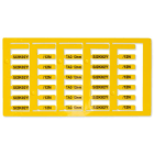 GRAFOPLAST - KABELSCHILDER LUX GELB 12X4  960 st.