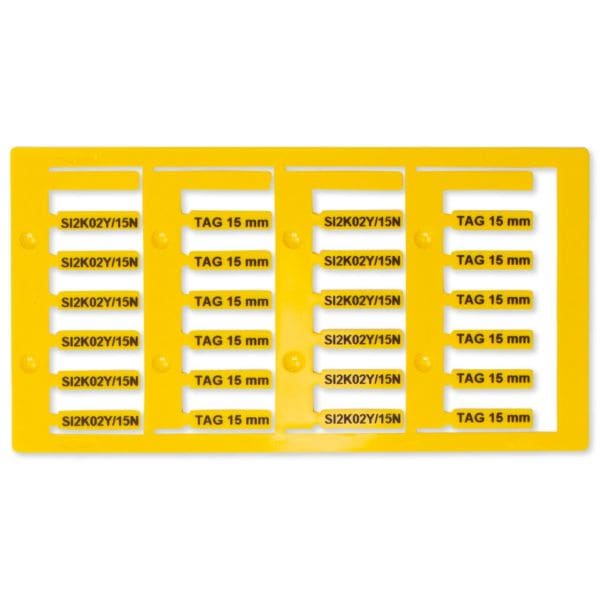 GRAFOPLAST - KABELSCHILDER LUX GELB 15X4 768 st.
