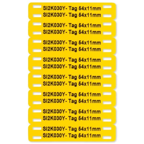 GRAFOPLAST - KABELBINDER SCHILDER GELB 54X11mm