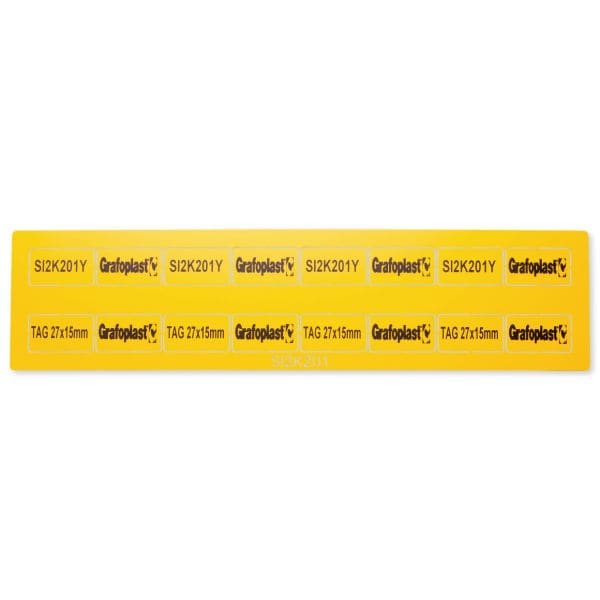 GRAFOPLAST - SCHILDER METHACRY. 27X15 GELB 192st