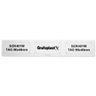 GRAFOPLAST - SCHILDER METHACRY. 90X40mm WEISS