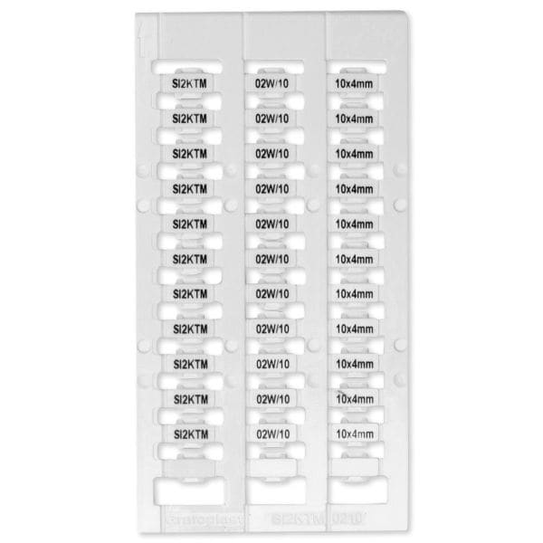 GRAFOPLAST - KABELKENNZ. WEI 10x4 Ø1,0÷4,2 726 st.